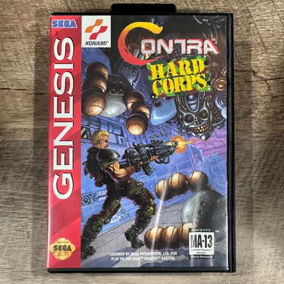 Contra: Hard Corps (Sega Genesis,  1993) INSANELY MINT CIB W/ Reg. Card+🔥WOW🔥