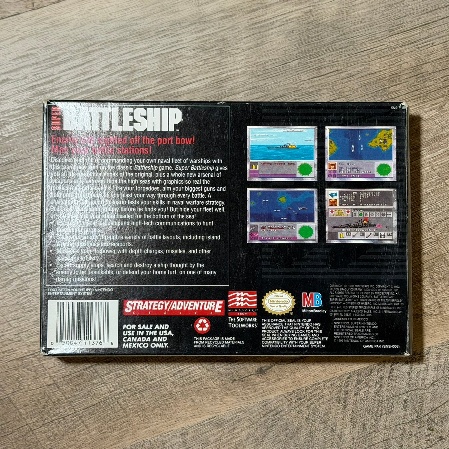 Super Battleship (Super Nintendo, SNES)