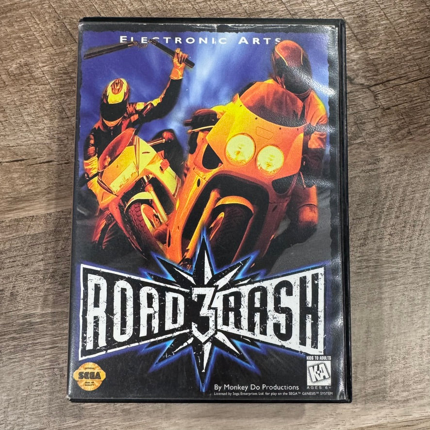 Road Rash 3 (Sega Genesis, 1995) Clean Copy W/ MINTY Manual & Amazing Cart!