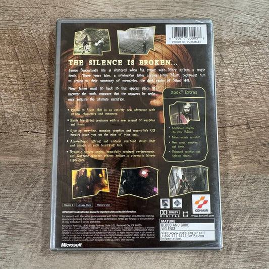 Silent Hill 2: Restless Dreams [PH] (Microsoft Xbox, 2003) Brand New & Sealed!