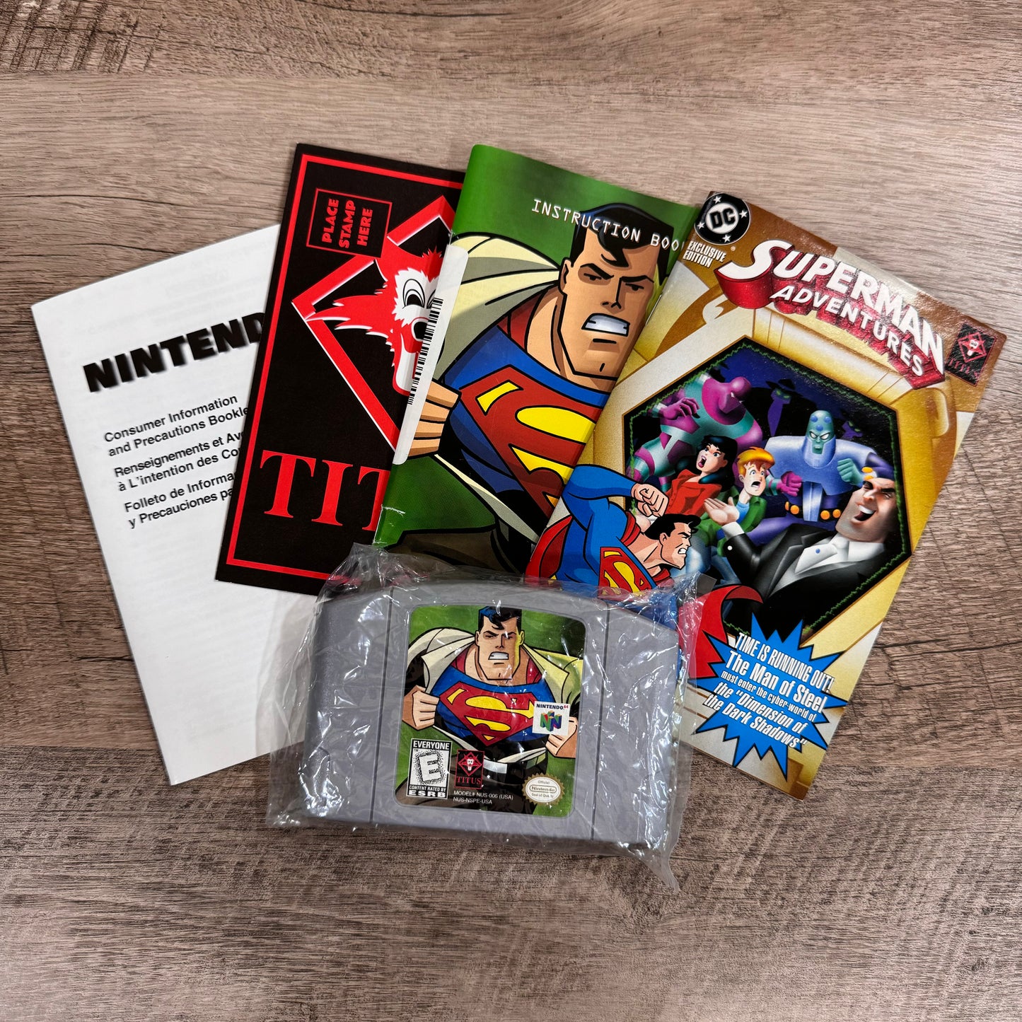Superman 64 Collector's Edition (Nintendo 64, N64 1999) CLEAN W/ Comic+++