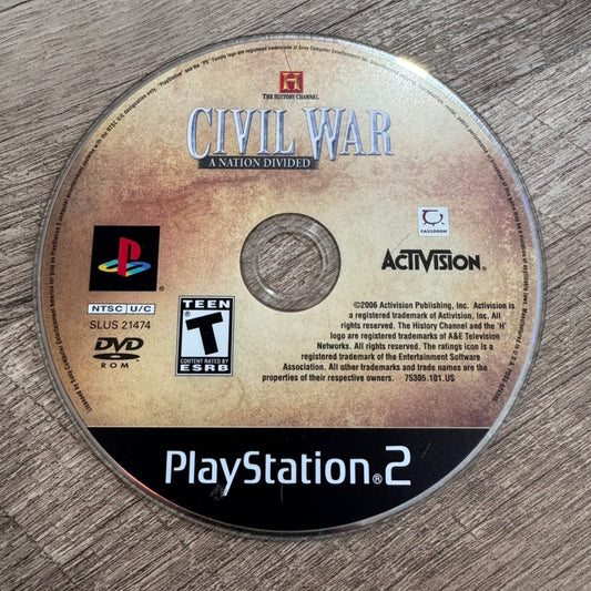 Civil War: A Nation Divided (Sony Playstation 2, PS2)