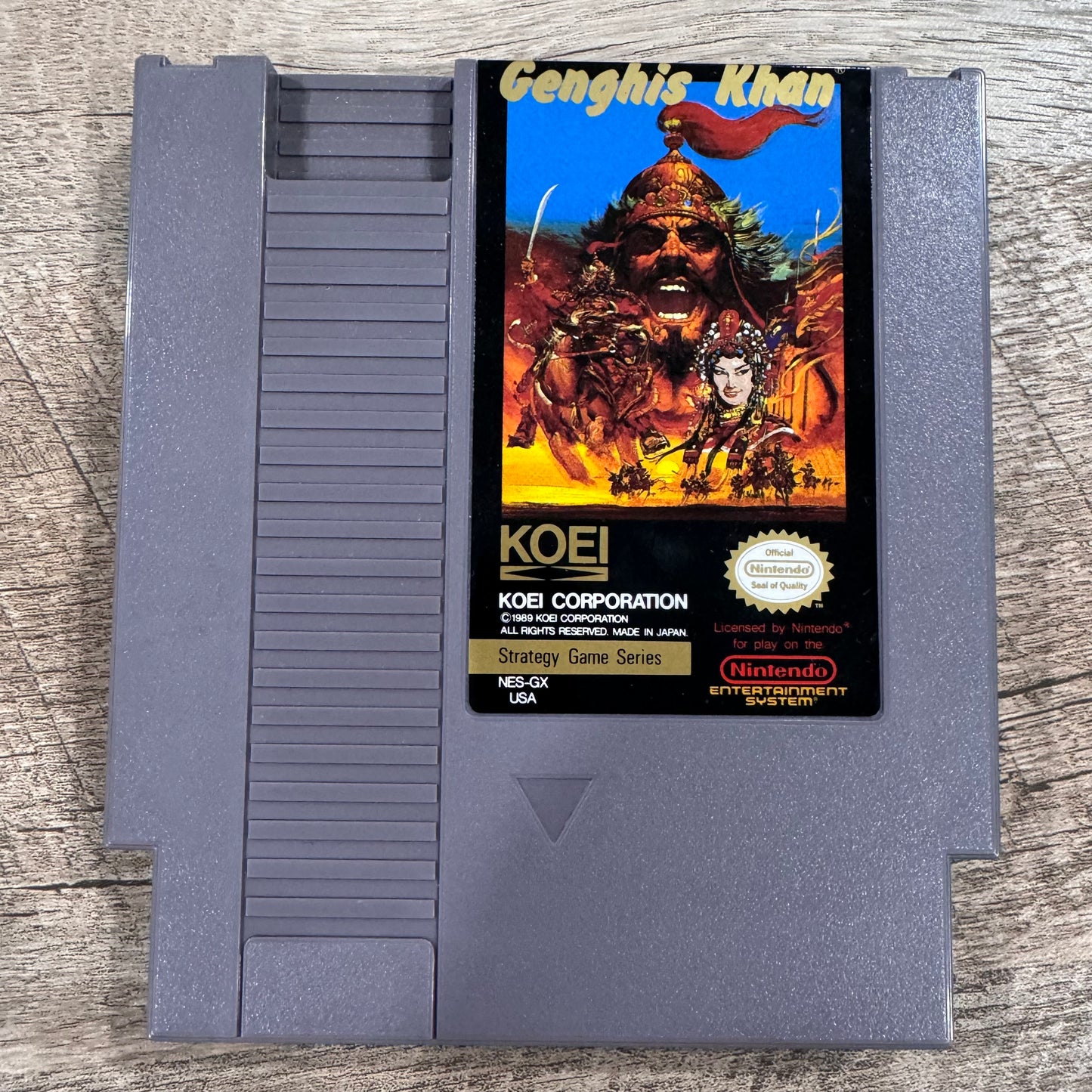 Genghis Khan (Nintendo NES, 1989) Beautifully CIB W/ Box, Manual, Cart & More!🔥
