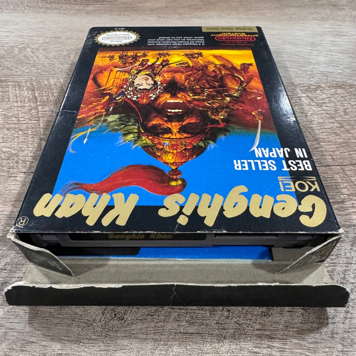 Genghis Khan (Nintendo NES, 1989) Beautifully CIB W/ Box, Manual, Cart & More!🔥