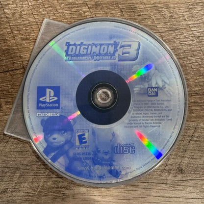 Digimon World 3 (Sony PlayStation 1, PS1 2002) CLEAN Disc Only! Tested/Working!