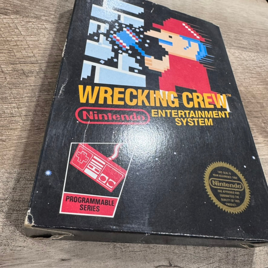 Wrecking Crew (Nintendo, NES 1985) BEAUTIFUL BOX ONLY! W/ Unpunched Hangtab!