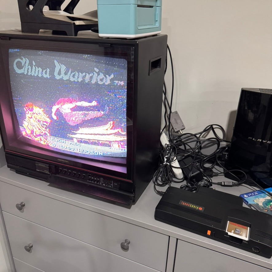 Turbografx 16 Console w/ Power Adapter & RF Cable / Tested & Working Great!
