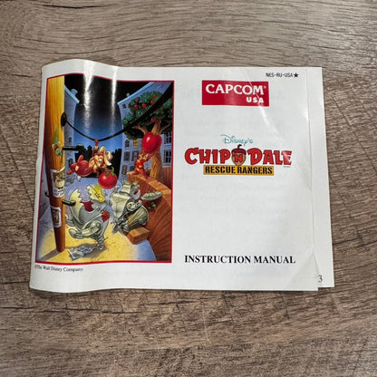 Chip 'n Dale Rescue Rangers (Nintendo, NES 1990) BEAUTIFUL CIB W/ Minty Cart!