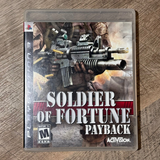 Soldier of Fortune: Payback (Sony Playstation 3, PS3)