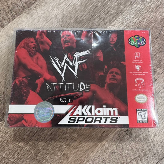 WWF Attitude (Nintendo 64 , N64 1999) Brand New & Factory Sealed!