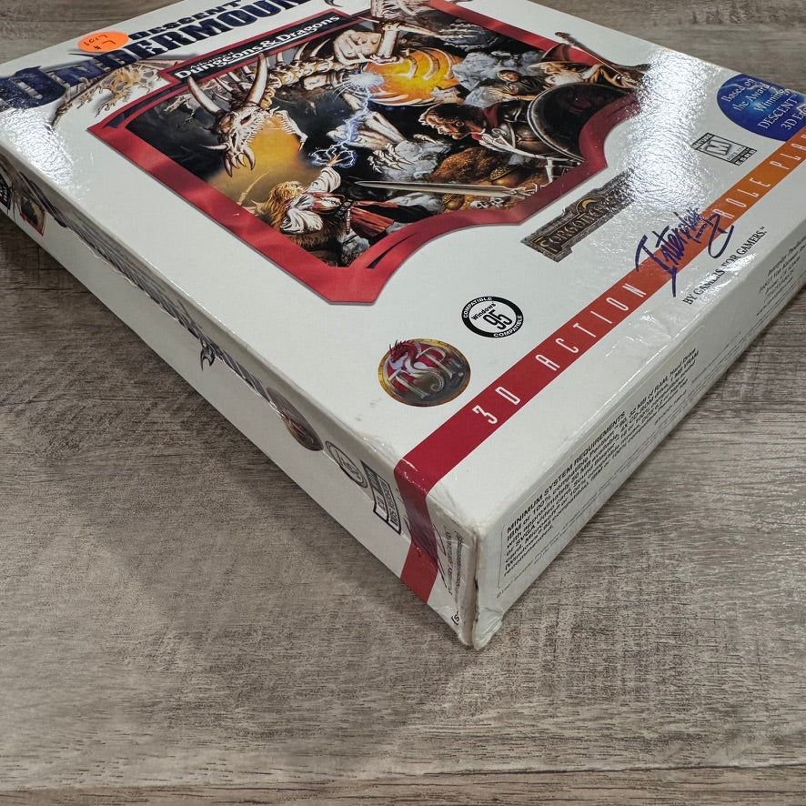 Descent to Undermountain D&D Big Box PC Forgotten Realms CIB W/ Manual Inserts