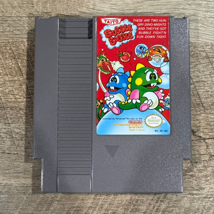 Bubble Bobble (Nintendo Entertainment System NES, 1988) CIB W/ MINT Cart!