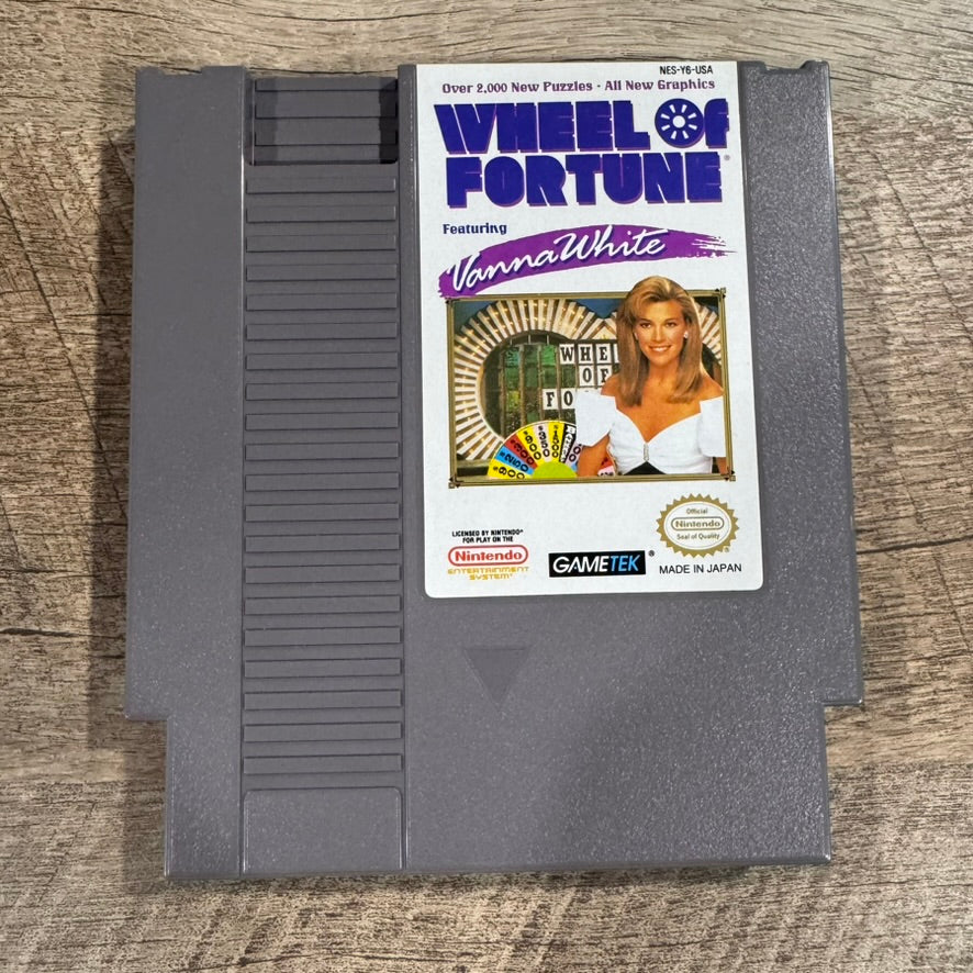 Wheel of Fortune: Featuring Vanna White (Nintendo, NES 1992) W/ Box & Manual!