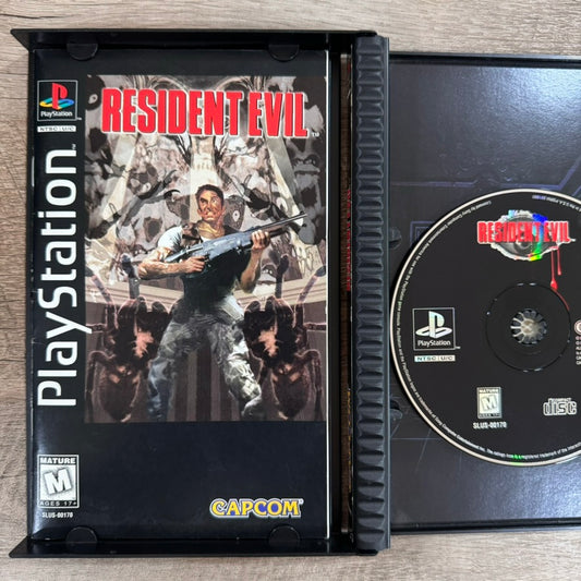 Resident Evil (Sony PlayStation, PS1 1996) Long Box CIB W/ Manual & Reg. Card!🔥