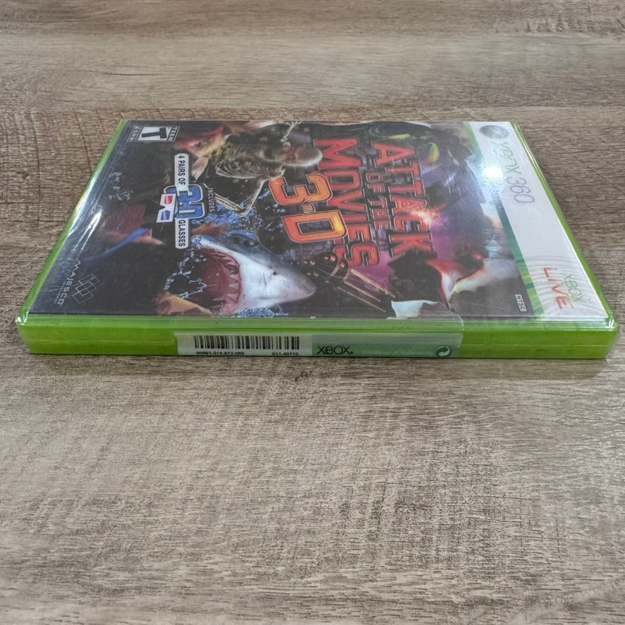 Attack Of The Movies 3-D (Microsoft Xbox 360, 2010) Brand New W/ Beautiful Seal!