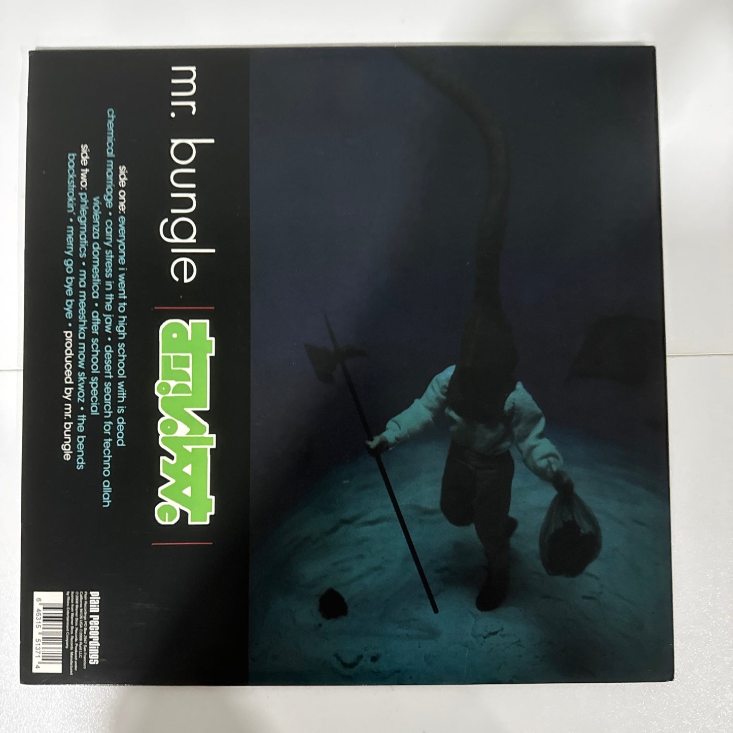 Mr. Bungle Disco Volante LP  2008 Plain Recordings CLEAR GREEN VINYL