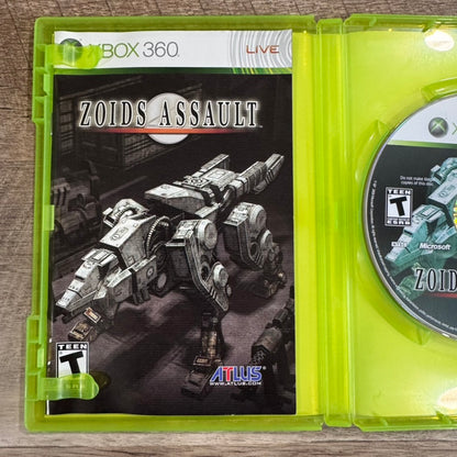 Zoids Assault (Microsoft Xbox 360, 2008) CIB W/ MINTY Manual & Disc!