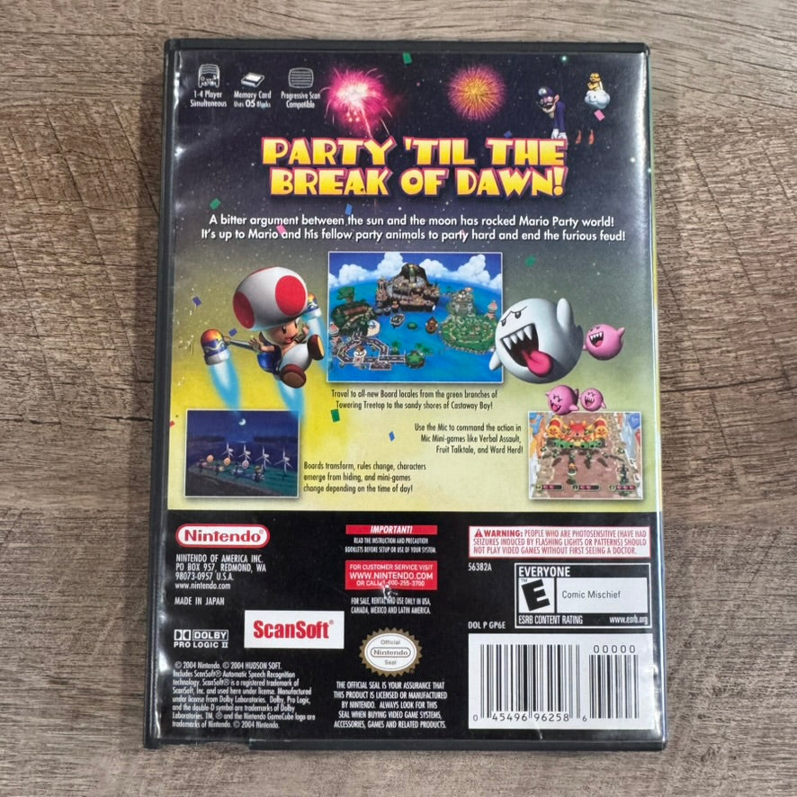 Mario Party 6 (Nintendo GameCube, 2004) Complete W/ Manual & MINTY Disc!