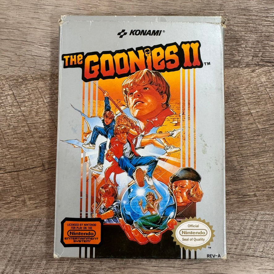 The Goonies II (Nintendo Entertainment System, NES 1987) CIB W/ Reg. Card! CLEAN