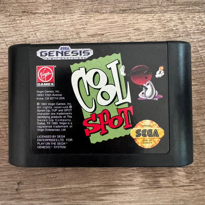 Cool Spot (Sega Genesis, 1993) Complete W/Case, Game & Manual Very Clean!