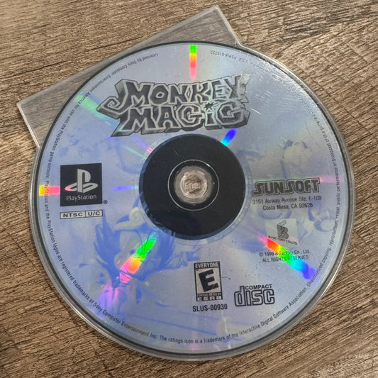 Monkey Magic (Sony PlayStation 1, PS1 1999) VERY CLEAN Disc Only. Tested!