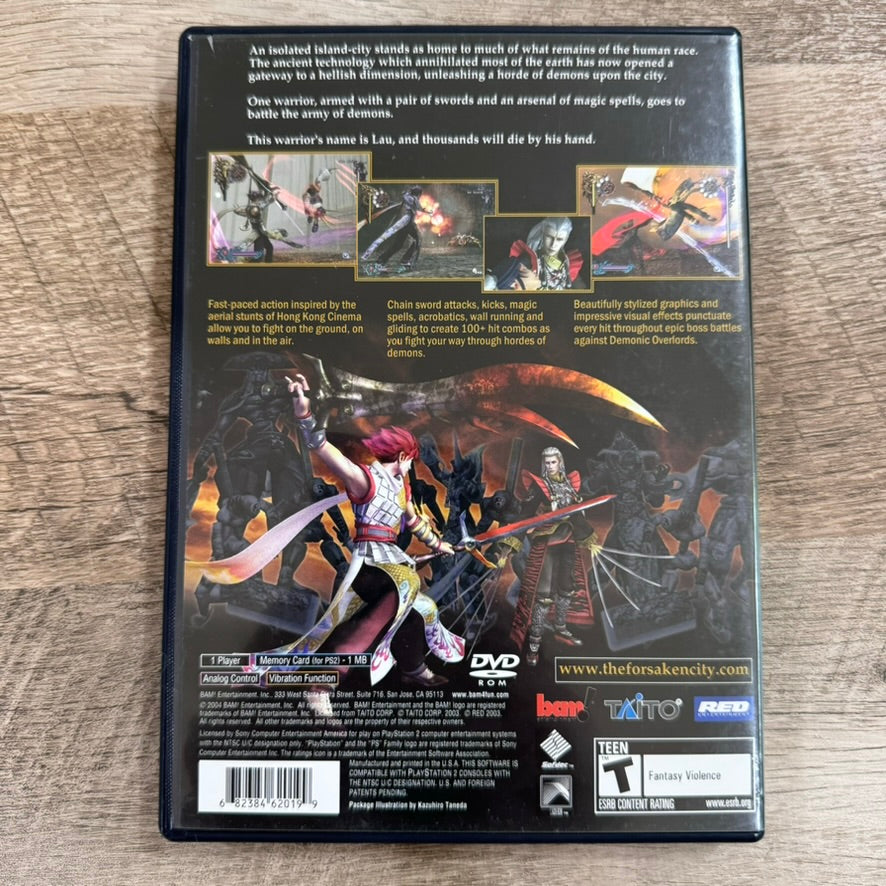 Bujingai: The Forsaken City (Sony PlayStation 2, PS2 2004) Clean Disc & Case/Art