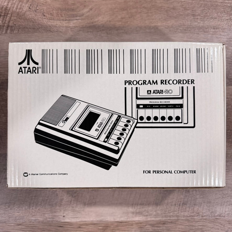 Atari 410 Program Cassette Recorder In Box (No Manual) All Untested / VERY CLEAN