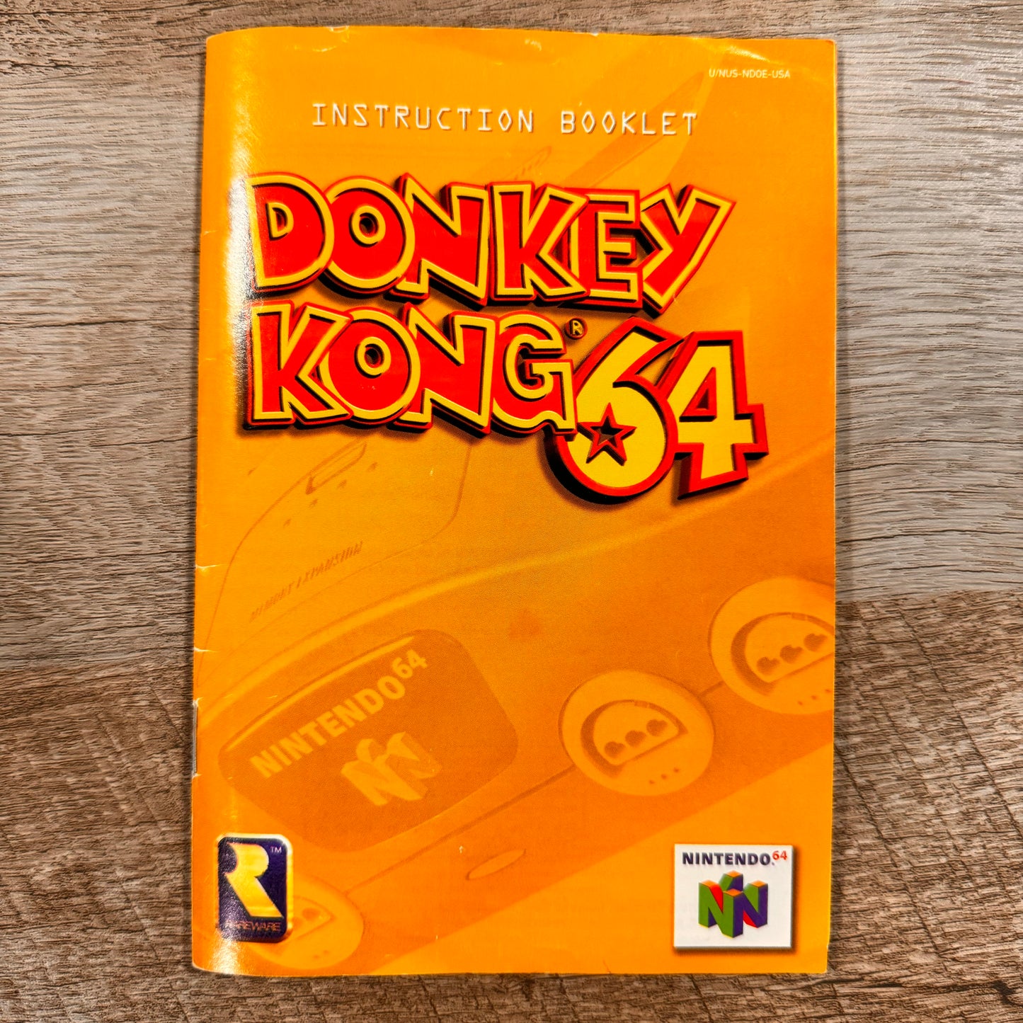 Donkey Kong 64 (Nintendo 64, 1999) N64 No Pak!Beautiful Manual, Box And Game!🔥