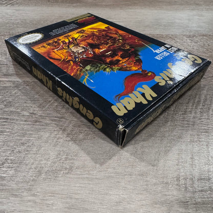 Genghis Khan (Nintendo NES, 1989) Beautifully CIB W/ Box, Manual, Cart & More!🔥
