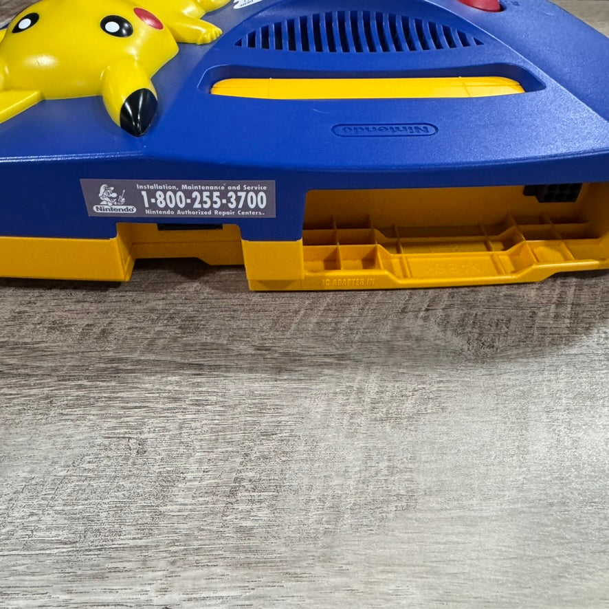 Pikachu Edition Nintendo 64 (NUS-101-USA) Beautifully Clean & MINTY SYSTEM!