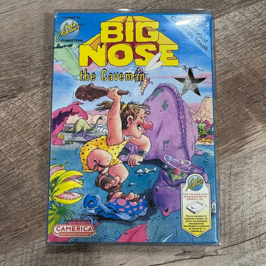 Big Nose The Caveman (Nintendo NES, 1991) CIB W/ Incredibly Box & Manual!