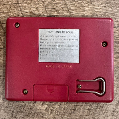 Towering Rescue LCD Card Game & Clock (Gakken Handheld, 1981) Tested & Working!