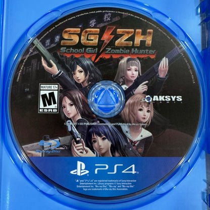 School Girl/Zombie Hunter SG/ZH (Sony PlayStation 4, PS4 2017) CIB W/ Manual!