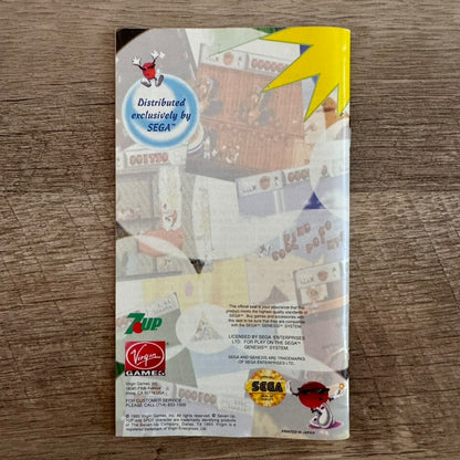Cool Spot (Sega Genesis, 1993) Complete W/Case, Game & Manual Very Clean!