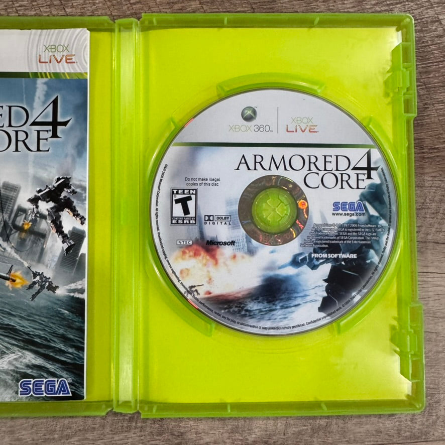 Armored Core 4 (Microsoft XBox 360) Complete Clean Tested Working