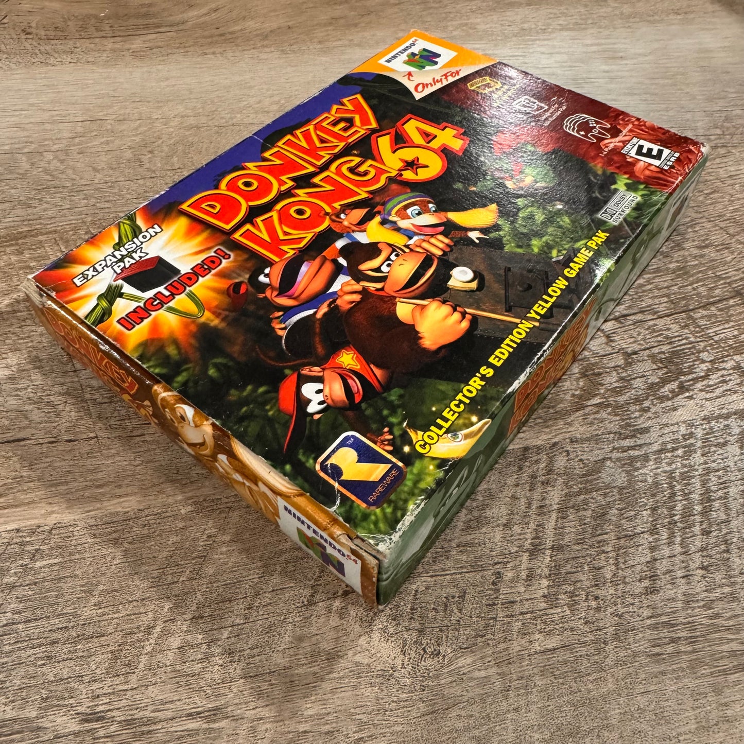 Donkey Kong 64 (Nintendo 64, 1999) N64 No Pak!Beautiful Manual, Box And Game!🔥