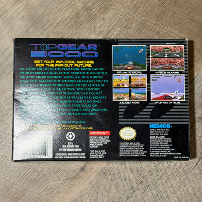 Top Gear 3000 (Super Nintendo, SNES)