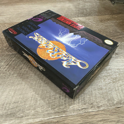 Actraiser Super Nintendo SNES Enix Complete CIB Rare Poster manual inserts MINT