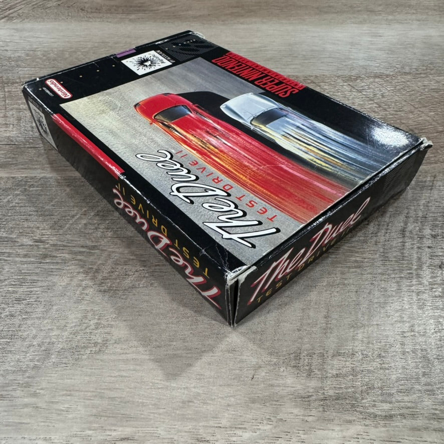 The Duel Test Drive II (Super Nintendo, SNES 1992) Accolade RARE Game & Box!