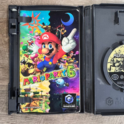 Mario Party 6 (Nintendo GameCube, 2004) Complete W/ Manual & MINTY Disc!
