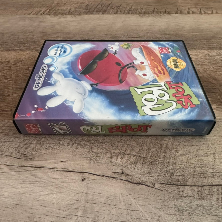 Cool Spot (Sega Genesis, 1993) Complete W/Case, Game & Manual Very Clean!