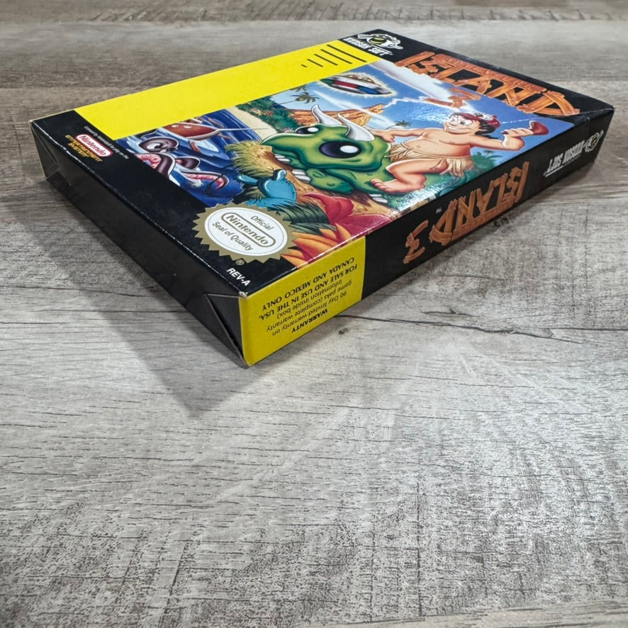 Adventure Island 3 (Nintendo Entertainment, NES 1992) BEAUTIFUL BOX & Foam ONLY!