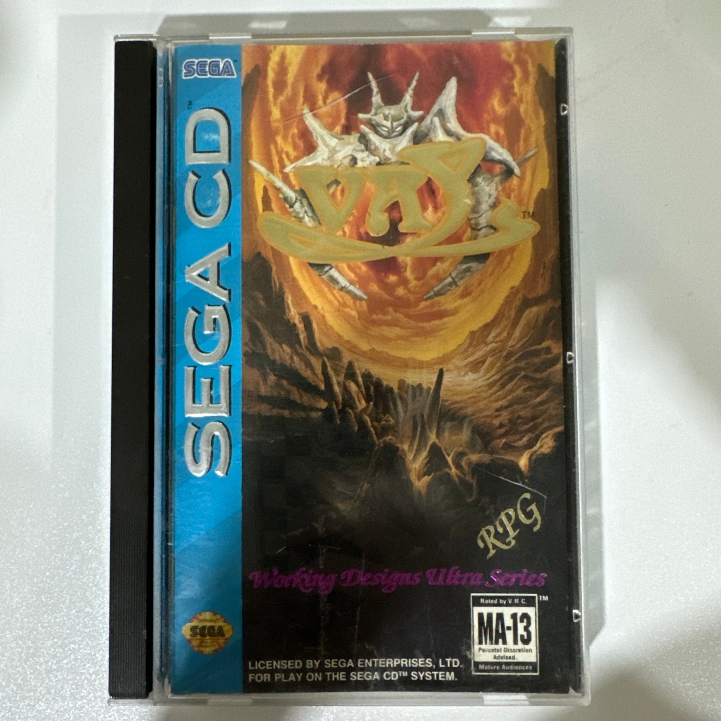 Vay (Sega CD, 1993) CIB W/ CLEAN Map, Manual & Disc! 🗺️ Great Condition!🔥
