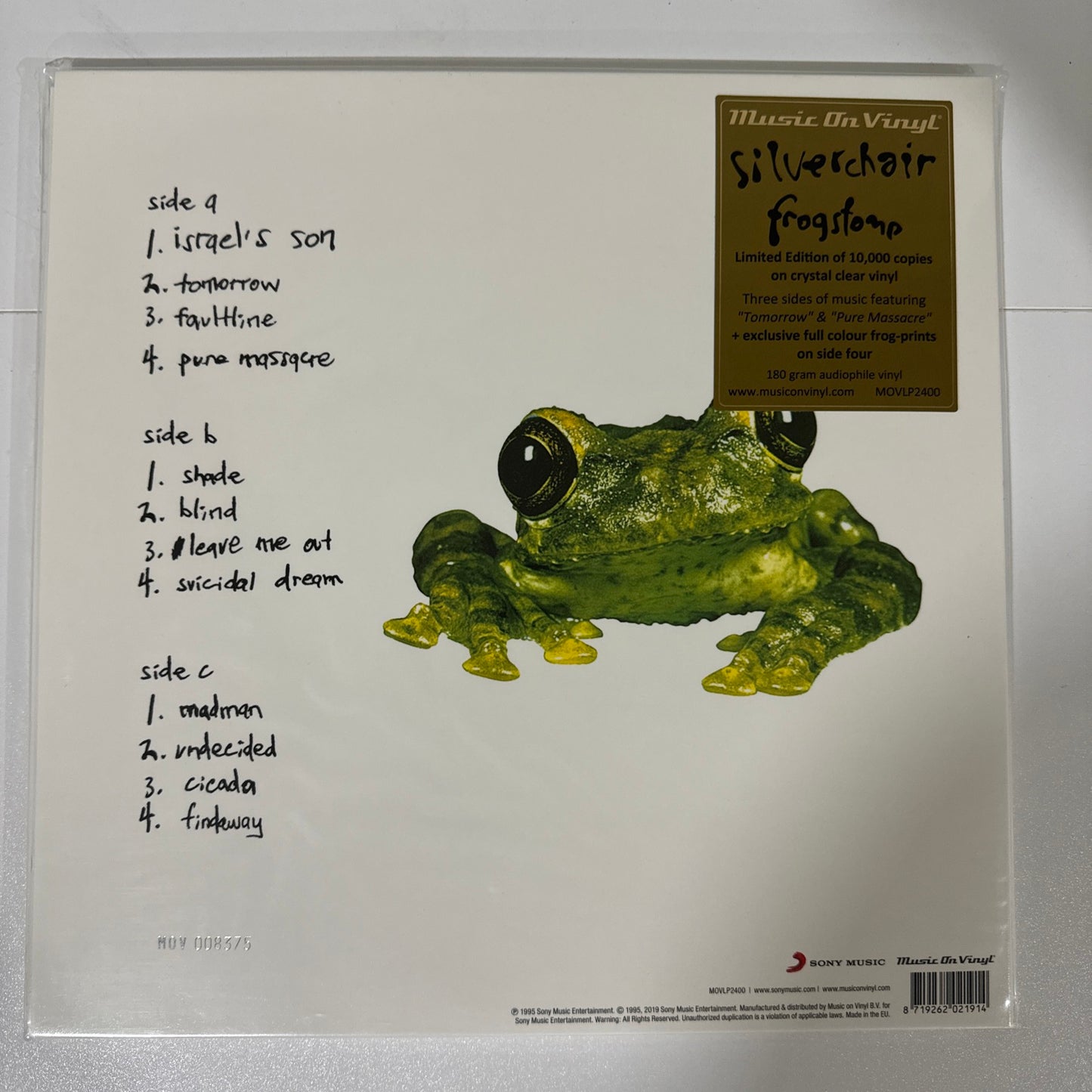 Frogstomp-Limited Gatefold, 180-g Crystal Clear Vinyl by Silverchair #008375
