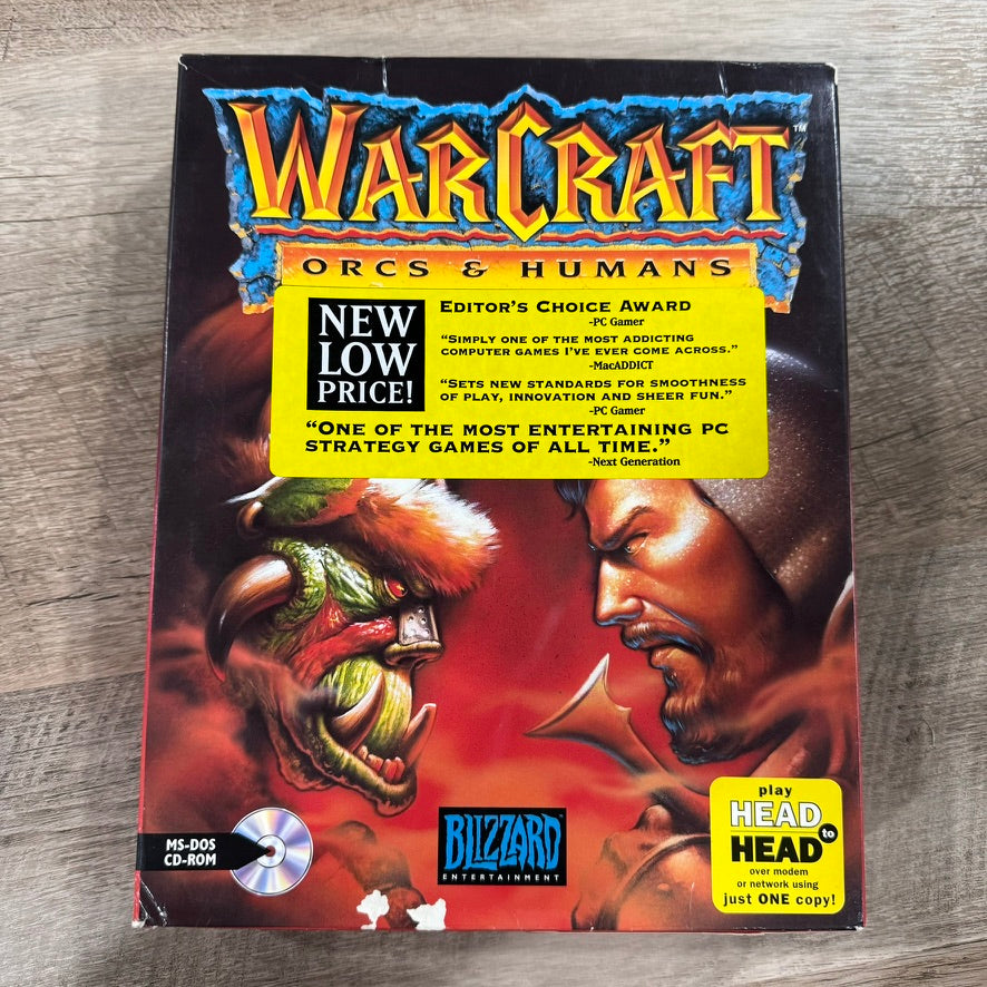 WarCraft: Orcs & Humans (Blizzard PC, 1996) CD-ROM BIG BOX 📦 PC Game