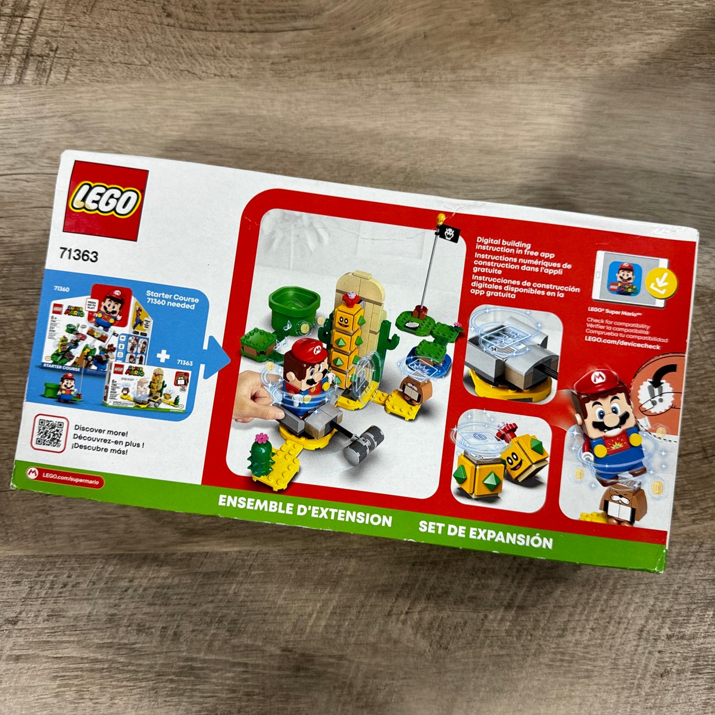 LEGO Super Mario: Desert Pokey Expansion Set (71363) Slight Box Crushing*🔥