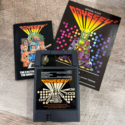 Dynasty! (Magnavox Odyssey 2, 1979) CIB W/ Cart, Manual+ & Clean Box!