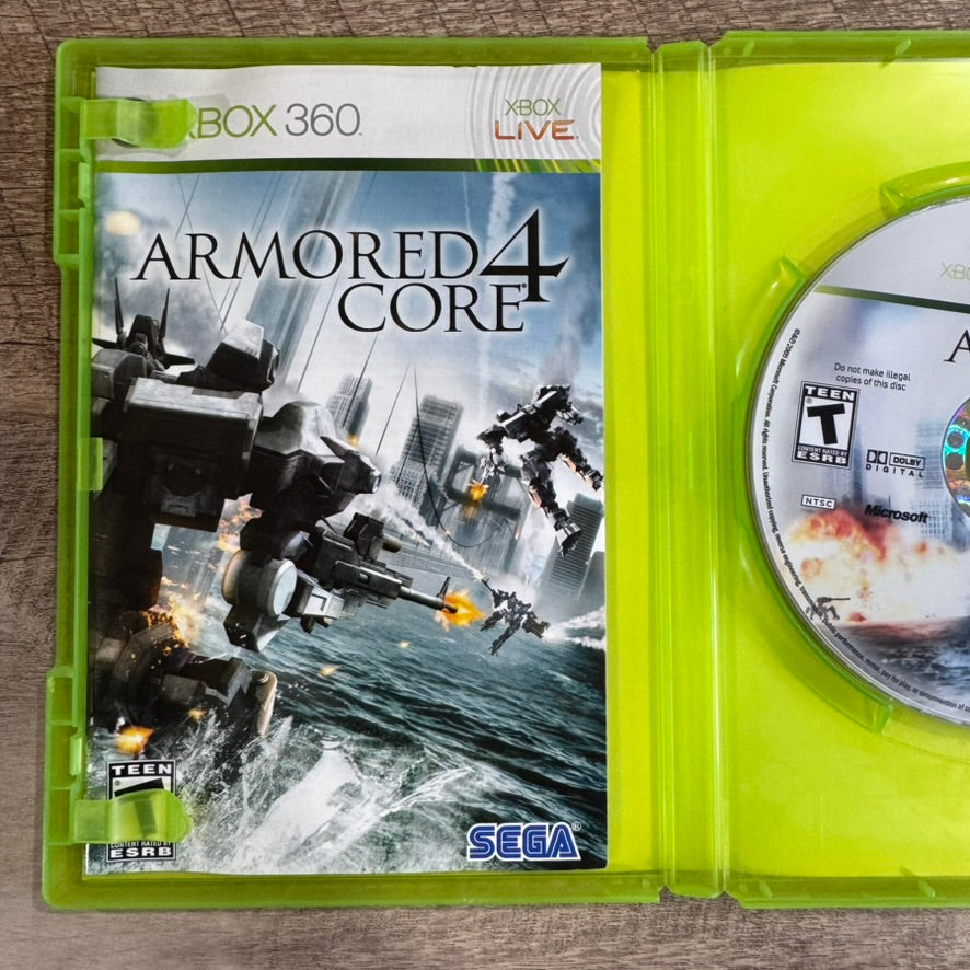 Armored Core 4 (Microsoft XBox 360) Complete Clean Tested Working