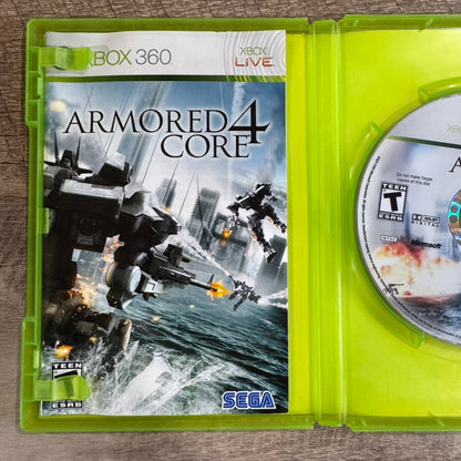 Armored Core 4 (Microsoft XBox 360) Complete Clean Tested Working