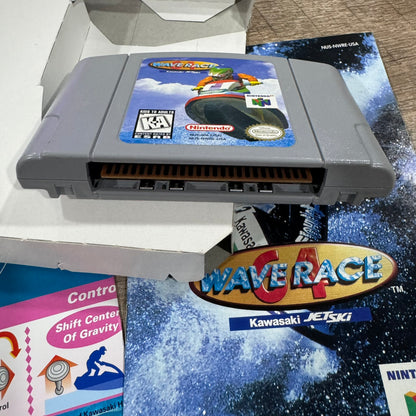 Wave Race 64 (Nintendo 64, N64 1996) CIB & Crispy Clean W/ Manual, Cont. Sheet++